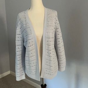 Ann Taylor cardigan size L light blue